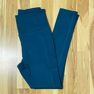 Danskin XS/XP Leggings | Dark Aquamarine Blue | Like-New